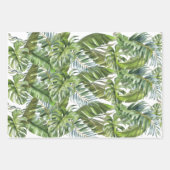 Aquarelle Feuille Tropical Papier Motif (Devant 3)