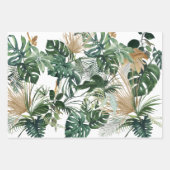 Aquarelle Feuille Tropical Papier Motif (Devant)