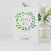 Aquarelle Feuille verte | MERCI (Debout devant)