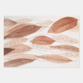 Aquarelle Feuilles Brown Terracotta Beige Blush (Devant)
