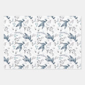 Aquarelle Feuilles d'enveloppement de Noël Ensembl (Devant 2)