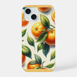 Aquarelle Feuilles d'Orange Citronnées Mariage