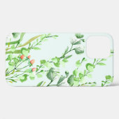 Aquarelle Feuilles et baies iPhone / coque ipad (Verso (horizontal))