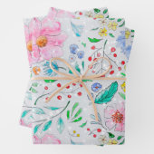 Aquarelle Feuilles & Fleurs (En situation)