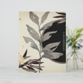 Aquarelle Feuilles Recette Divider | Cassseroles (Debout devant)