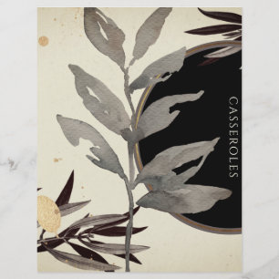Aquarelle Feuilles Recette Divider   Cassseroles