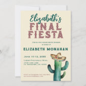 Aquarelle Finale Fiesta Bachelorette Invitation (Devant)