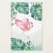 Aquarelle Flamant rose rose tropicale (Devant)