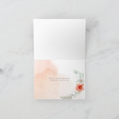 Aquarelle Flame Scarlet Coral Merci Floral (Intérieur)