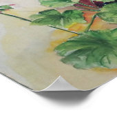Aquarelle Fleur Blanche – Impression d'art botaniq (Coin)