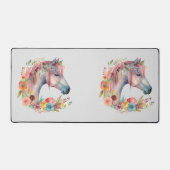 Aquarelle Fleur Boho Horse Pastel (Recto)