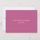 Aquarelle Fleur de Lys Rose Merci (Dos)