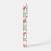 Aquarelle Fleur de Pavot Corail Rose (Côté droit)
