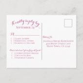 Aquarelle Fleur de sauvageon rose Option de menu R (Dos)