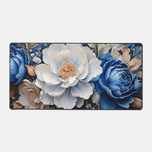 Aquarelle Fleur fleurie, tapis de bureau (Recto)