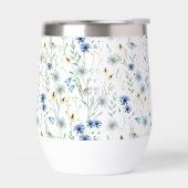 Aquarelle Fleur sauvage bleu (Gauche)