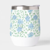 Aquarelle Fleur Sauvage Bleu Vert (Gauche)