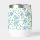 Aquarelle Fleur Sauvage Bleu Vert (Avant)