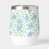 Aquarelle Fleur Sauvage Bleu Vert (Arrière)