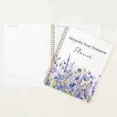 Aquarelle Fleur Sauvage Bleu Violet (Devant avec enveloppe)