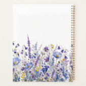 Aquarelle Fleur Sauvage Bleu Violet (Dos)