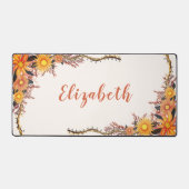 Aquarelle Fleur sauvage Boho Jaune Orange Personne (Recto)