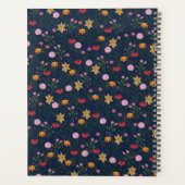 Aquarelle Fleur sauvage colorée Design bleu (Dos)