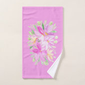 Aquarelle Fleur sauvage colorée moderne (Serviette à main)