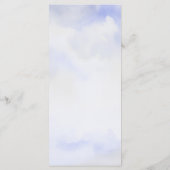 Aquarelle fleur sauvage des nuages de prairie menu (Dos)