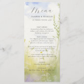 Aquarelle fleur sauvage des nuages de prairie menu (Devant)