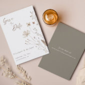 Aquarelle fleur sauvage | Enregistrer La Carte Dat