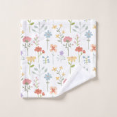 Aquarelle Fleur sauvage Florale (Gant de toilette)