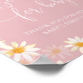 Aquarelle Fleur sauvage Livres pour Baby Poster (Coin)