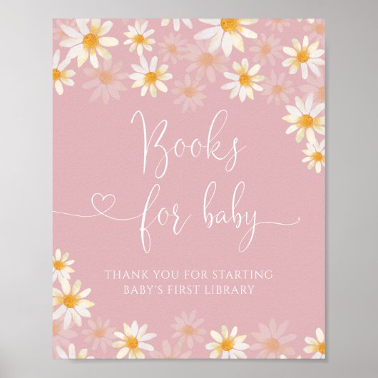 Aquarelle Fleur sauvage Livres pour Baby Poster (Devant)