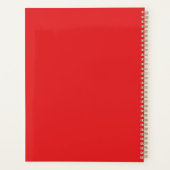 Aquarelle Fleur sauvage noir rouge Monogramme (Dos)