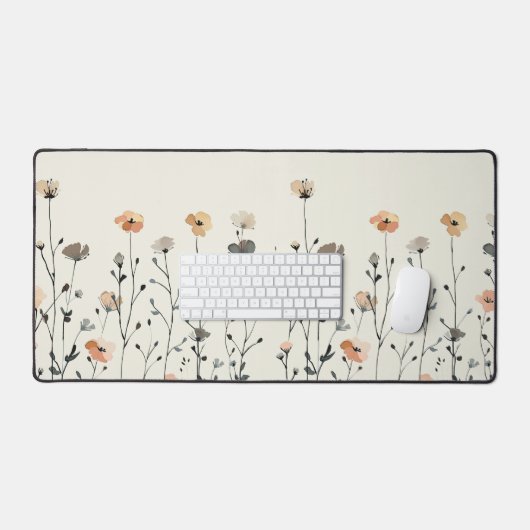 Aquarelle Fleur sauvage Rustique Botanique Minimal (Clavier et souris)