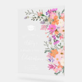 Aquarelle fleurie chic lavande bienvenue (Angle)