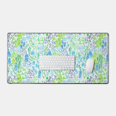 Aquarelle fleurie doodles blanc (Clavier et souris)