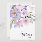 aquarelle fleurie joyeuse carte mère (Devant)