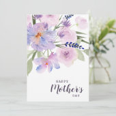 aquarelle fleurie joyeuse carte mère (Debout devant)