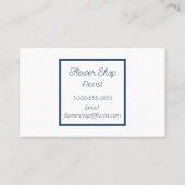 Aquarelle Fleuriste Carte de visite (Dos)