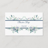 Aquarelle Fleuriste Carte de visite (Devant)