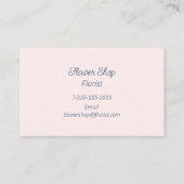 Aquarelle Fleuriste Carte de visite (Dos)