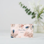 Aquarelle Fleuriste Carte de visite (Debout devant)