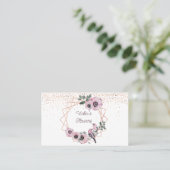 Aquarelle Fleuriste Carte de visite (Debout devant)