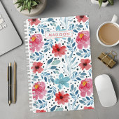 Aquarelle fleurit motif floral personnalisé