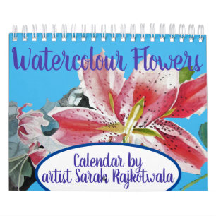 Aquarelle Fleurs 2022 Calendrier Peinture à la mai