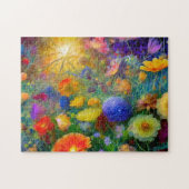 Aquarelle Fleurs 2 Photo Puzzles Internet Jigsaw (Horizontal)