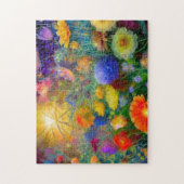 Aquarelle Fleurs 2 Photo Puzzles Internet Jigsaw (Vertical)