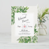 Aquarelle Fleurs blanches Invitation (Debout devant)